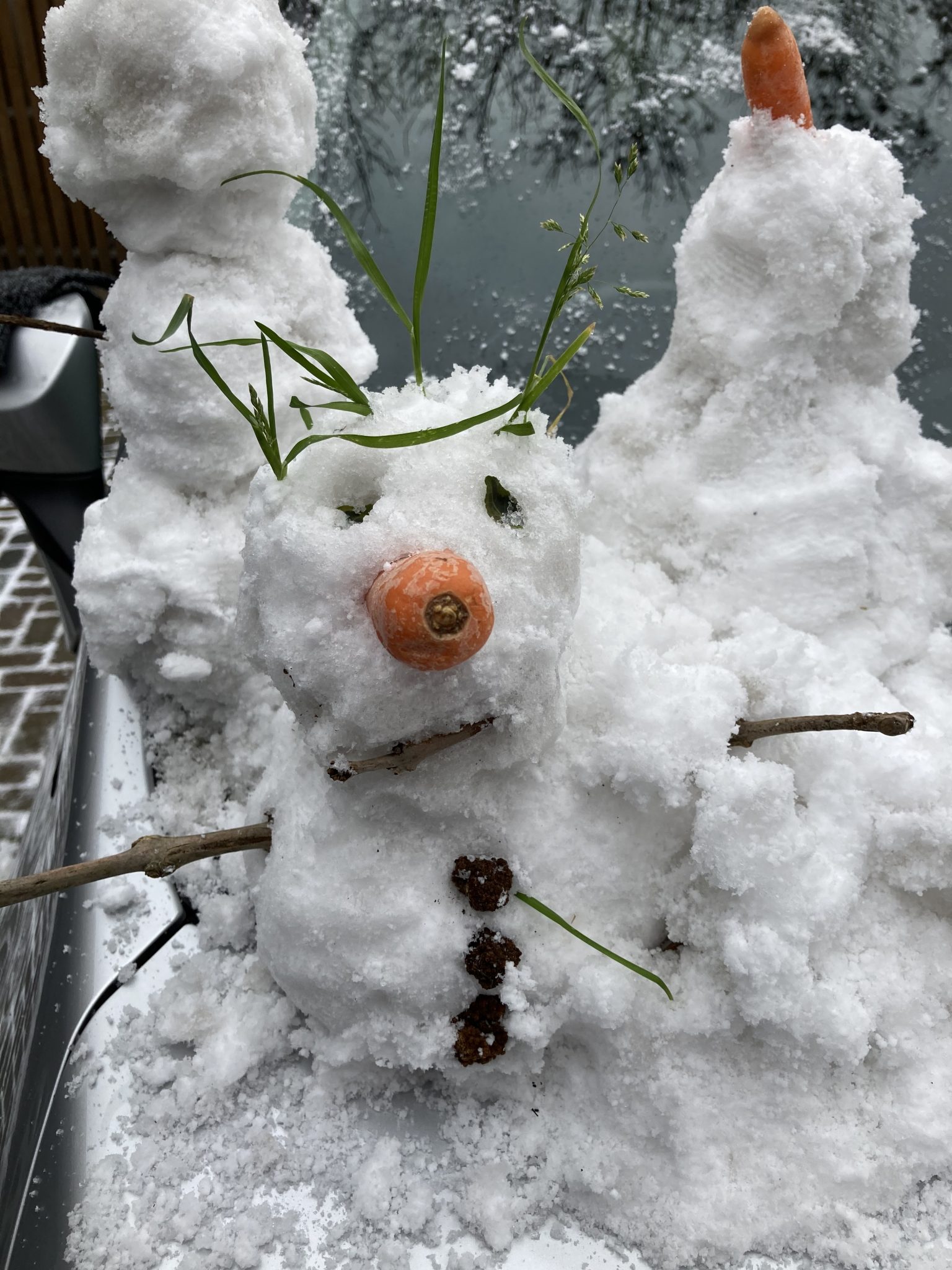 Snowman with carrot nose | Marymount International School London
